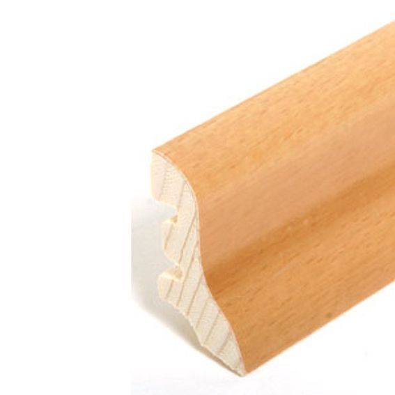 Sockelleisten "Potsdam" - Buche gedämpft Sockelleisten "Potsdam" - Buche gedämpft