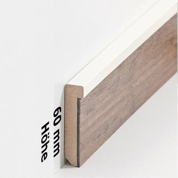 Design Fußleiste für Vinylboden "Frankfurt" - cremefarbend - 6 mm Höhe (MDF foliert - 725.5127) (Default) Design Fußleiste für Vinylboden "Frankfurt" - cremefarbend - 6 mm Höhe (MDF foliert - 725.5127) (Default)