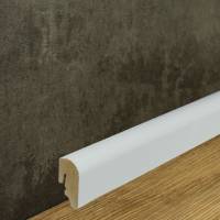 Neuhofer | Sockelleiste "Boves" | FU049L | MDF | 20 x 40 x 2400 mm | Weiß | Fußleiste