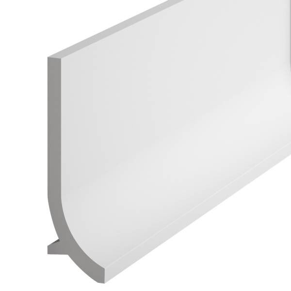 PROVISTON | Sockelleiste "RT011P" | 40 x 135 x 2000 mm | Satin Weiß | Fußleiste | Mit Kabelkanal PROVISTON | Sockelleiste "RT011P" | 40 x 135 x 2000 mm | Satin Weiß | Fußleiste | Mit Kabelkanal
