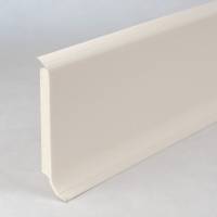 Fußleiste | PVC Hartschaum | Sockelleiste | Rimini | 12.8 x 60 x 2500 mm | durchgefärbte Weichlippe