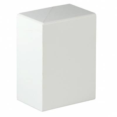 Weiße Endstücke Links & Rechts für Heizrohrabdeckleiste SOC-FRA02 (2 Stück/Pkg.) (41 x 91 mm)