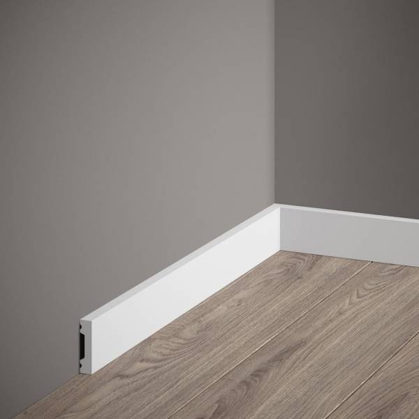PROVISTON | Sockelleiste "NE011" | 10 x 40 x 2000 mm | Weiß | Fußleiste | Wohndeko | Hochwertig PROVISTON | Sockelleiste "NE011" | 10 x 40 x 2000 mm | Weiß | Fußleiste | Wohndeko | Hochwertig
