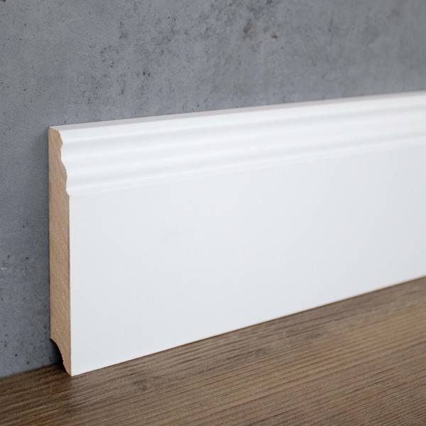 Südbrock | Sockelleiste "Moers" | 719.16100 | MDF | 16 x 100 x 2500 mm | Weiß | Berliner Profil Südbrock | Sockelleiste "Moers" | 719.16100 | MDF | 16 x 100 x 2500 mm | Weiß | Berliner Profil
