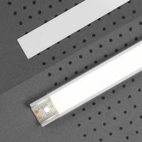 Topmet | Abdeckung für LED-Aluminiumprofile | Typ &quot;E&quot; | Robust | Langlebig