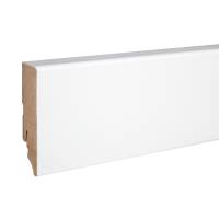 Neuhofer Sockelleiste "Predosa" FU087L MDF 19 x 70 x 2400 mm Weiß Fußleiste