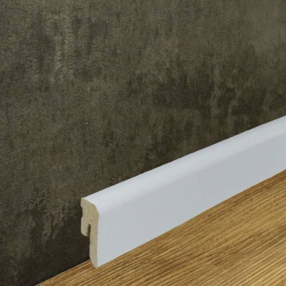 Neuhofer | Sockelleiste "Ormea" | FU052L | MDF | 12 x 42 x 2400 mm | Weiß | Fußleiste Neuhofer | Sockelleiste "Ormea" | FU052L | MDF | 12 x 42 x 2400 mm | Weiß | Fußleiste