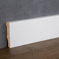 Südbrock | Sockelleiste "Wolfsburg" | 721.1040 | MDF | 10 x 40 x 2500 mm | Weiß | Eckig