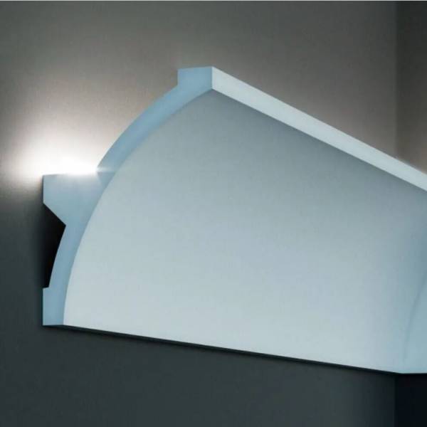 Elite Decor | Innenwinkel | Stuckleiste Tesori | 140 mm x 106 mm | Polyurethan | KF708 | Lichtleiste Elite Decor | Innenwinkel | Stuckleiste Tesori | 140 mm x 106 mm | Polyurethan | KF708 | Lichtleiste