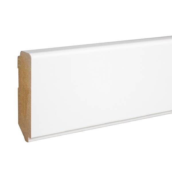 PROVISTON | eckige Fußleiste | 16 x 58 x 2500 mm | MDF foliert | weiß | Klick-Sockelleiste PROVISTON | eckige Fußleiste | 16 x 58 x 2500 mm | MDF foliert | weiß | Klick-Sockelleiste